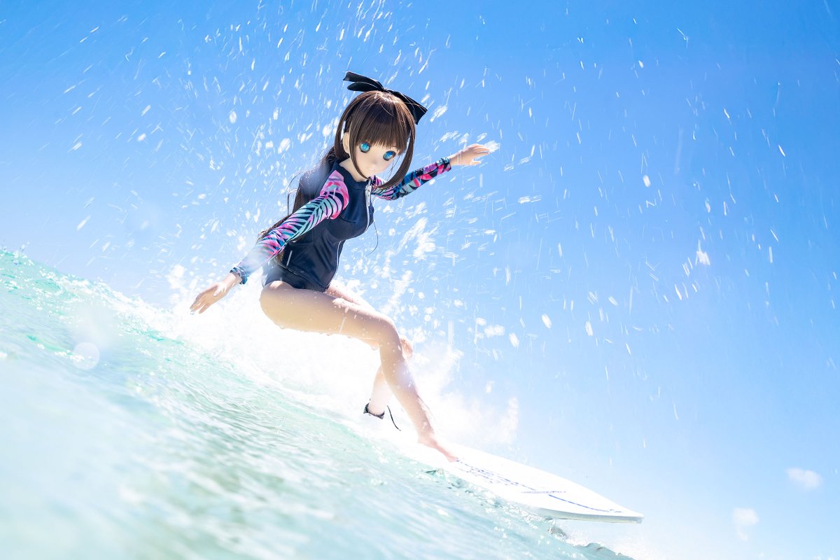 JNRTAMA's tweet image. 宮古島でサーフィンしてきました😊
（ドールが）