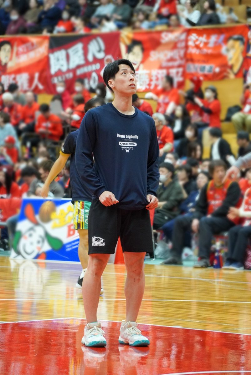 maiko_tea's tweet photo. アップの時間も至福の時間🤭
#岩手ビッグブルズ
#ブルズフォトコンテスト
#横川俊樹 選手 https://t.co/nM8zdY3xU3