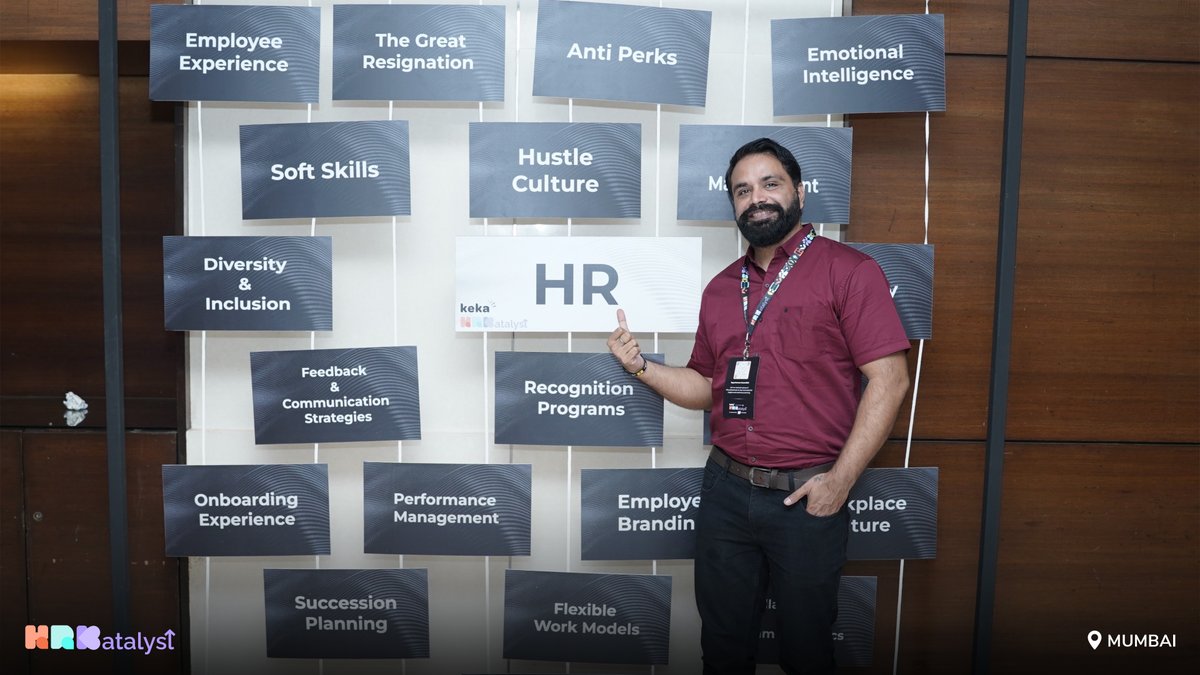 HR_Katalyst's tweet image. Mumbai, you were on fire! 🔥

HR Katalyst Mumbai Chapter was all about bold ideas, expert insights &amp;amp; hands-on learning. From CEO Talks to an interactive Quiz—every session delivered!

Huge thanks to all the HR leaders who joined us. Swipe through the highlights! 📸✨

#HR #Keka