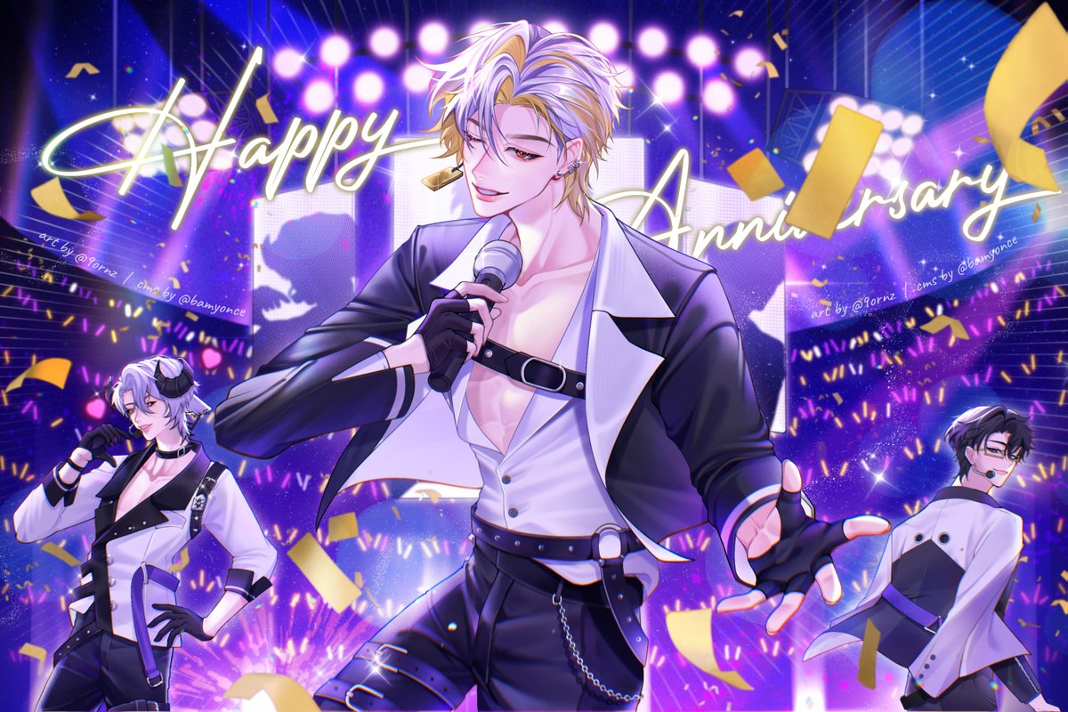 bamyonce's tweet photo. Happy 2nd Debut Anniversary 
💛🤍💜💛🤍💜💛🤍💜
ครบรอบ 2 ปีแล้ว สถานีต่อไปคอนเสิร์ตเลยมั้ยย

#Orion2ndAnni #DacapoArt #BaabelArt #Krakenlust https://t.co/2UjBv0AkAS