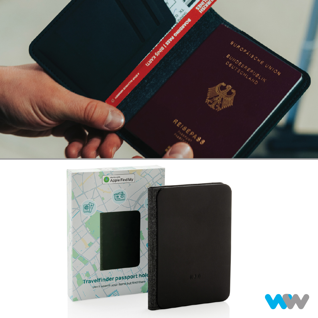 Lost passports = stress. This Find Me passport cover has global tracking, a rechargeable battery &amp; extra card slots. A perfect travel gift!

#BrandedMerch #CorporateGifts  #PromoProducts #BrandVisibility #MarketingStrategy #CustomBranding #WillsmerWagg #FindMe #TechTravel #Tr ...