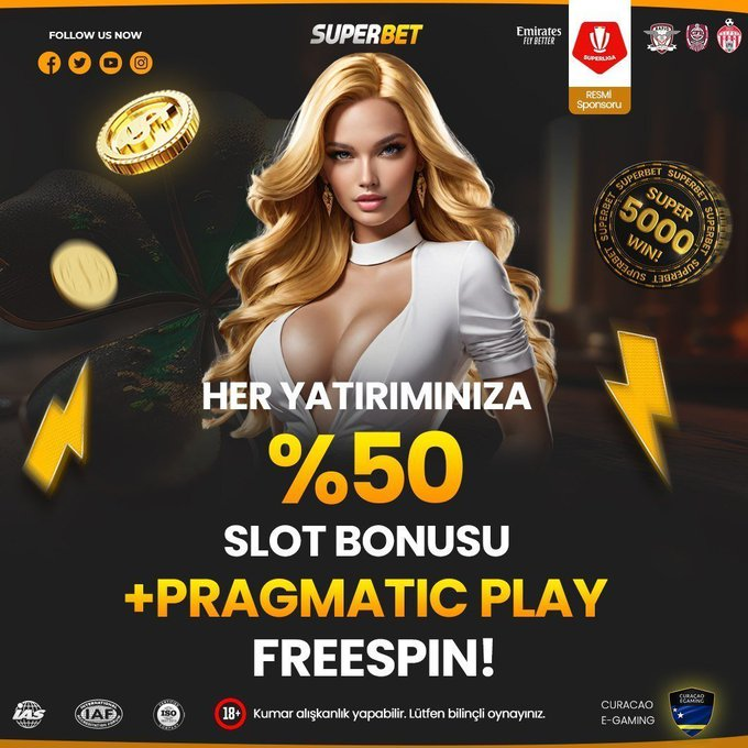 TRSUPERBET's tweet photo. ⚡️#Super’de %50 Slot Yatırım Bonusu İle Her Gün Kazan!

🎰 Slot oyunlarında kazanmanın yeni formülü!

👉 Minimum 100₺ yatırım yaparak %50 Slot Yatırım Bonusunu kap.

🚀Yatırımını yap, ardından 'Bonus Talep' sistemi ile anında bonusu kap!

Giriş; (https://t.co/GdKaIAwFjM) https://t.co/qowabK8sSR