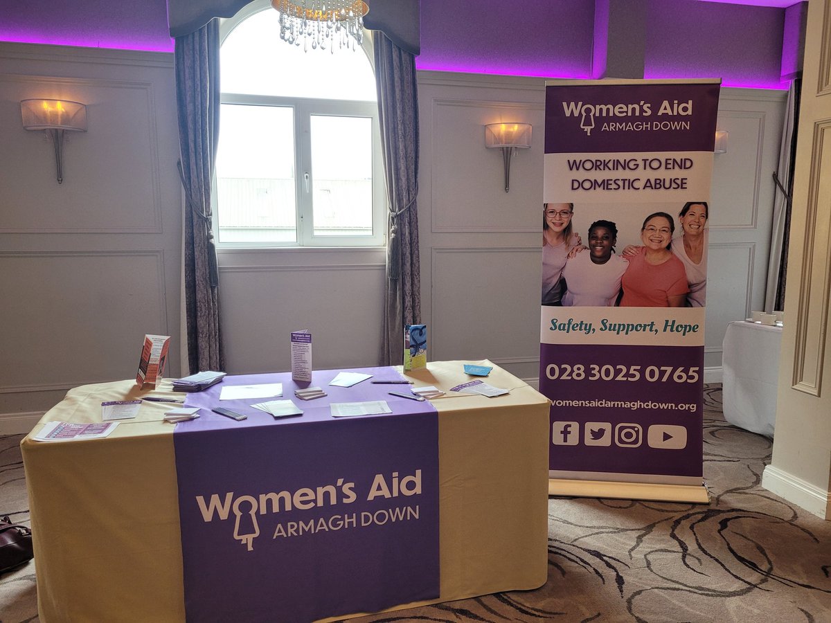 All set and ready to take part in <a href="/nmdcouncil/">NewryMourneDown</a>
 Ending Violence Against Women and Girls conference today. An opportunity for open conversations to Connect, Challenge and Change. #safeHerNMD