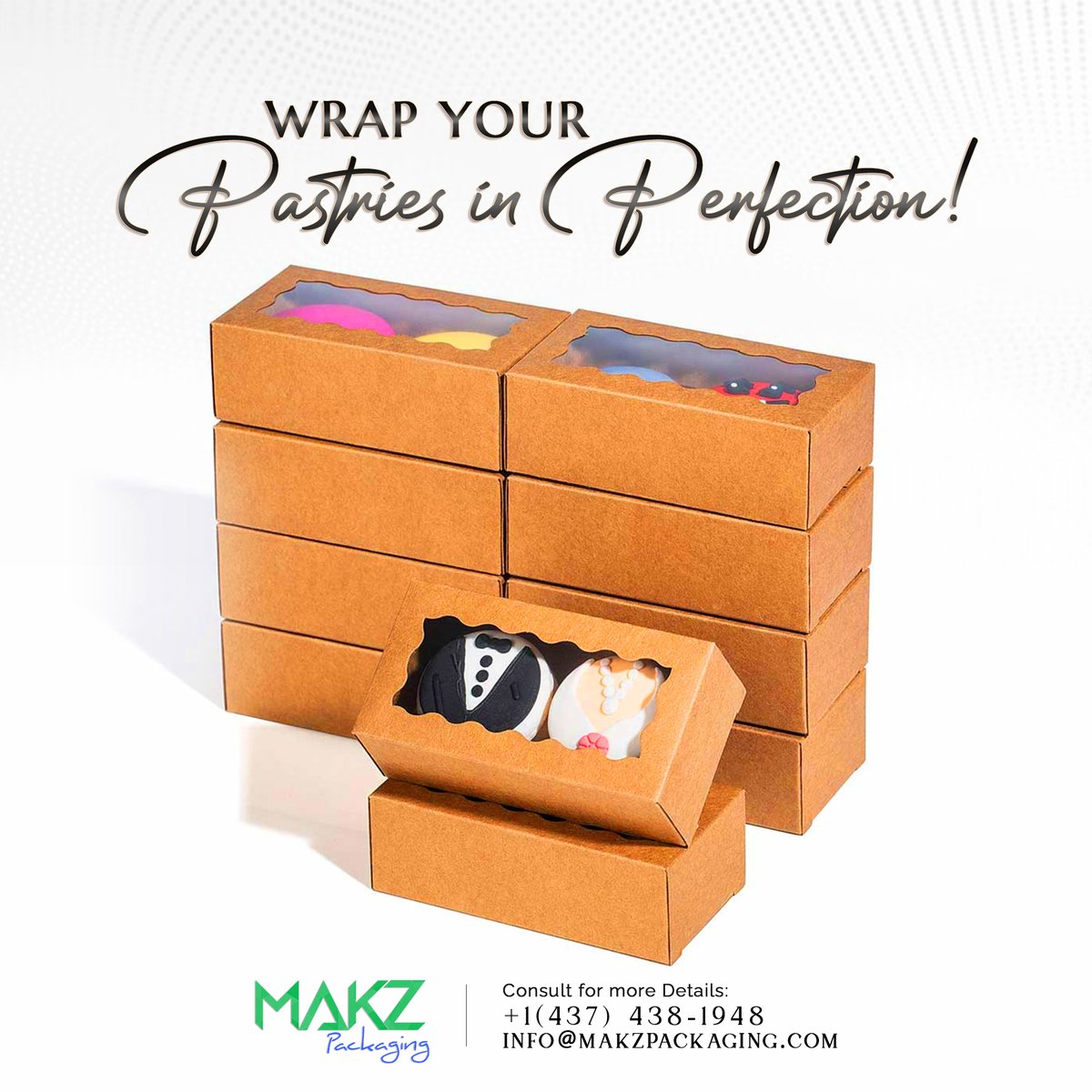 makzpackaging's tweet image. Delight at first sight! Our custom pastry boxes keep your baked treats fresh while making them look irresistible.

📍 makzpackaging.com/packaging-indu…
📞 Contact Us: +1(437) 438-1948

#PastryPackaging #BakeryBoxes #CustomPastryBoxes #FoodPackaging #WindowPackaging #ElegantPackaging