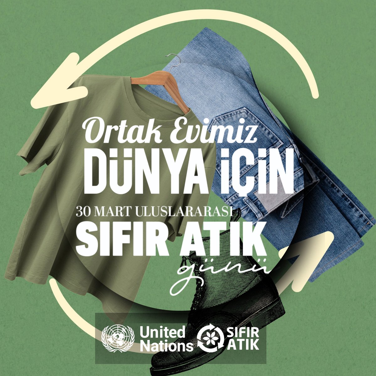 Moda ve Tekstilde Sıfır Atık 🌿
👕 Her saniye bir kamyon dolusu kıyafet çöpe gidiyor! ♻️ 92 milyon ton tekstil atığı sürdürülebilir geleceğimizi tehdit ediyor. Harekete geç!

📢 2025 Sıfır Atık Günü etkinlikleri: sifiratik.gov.tr/kutuphane/habe…