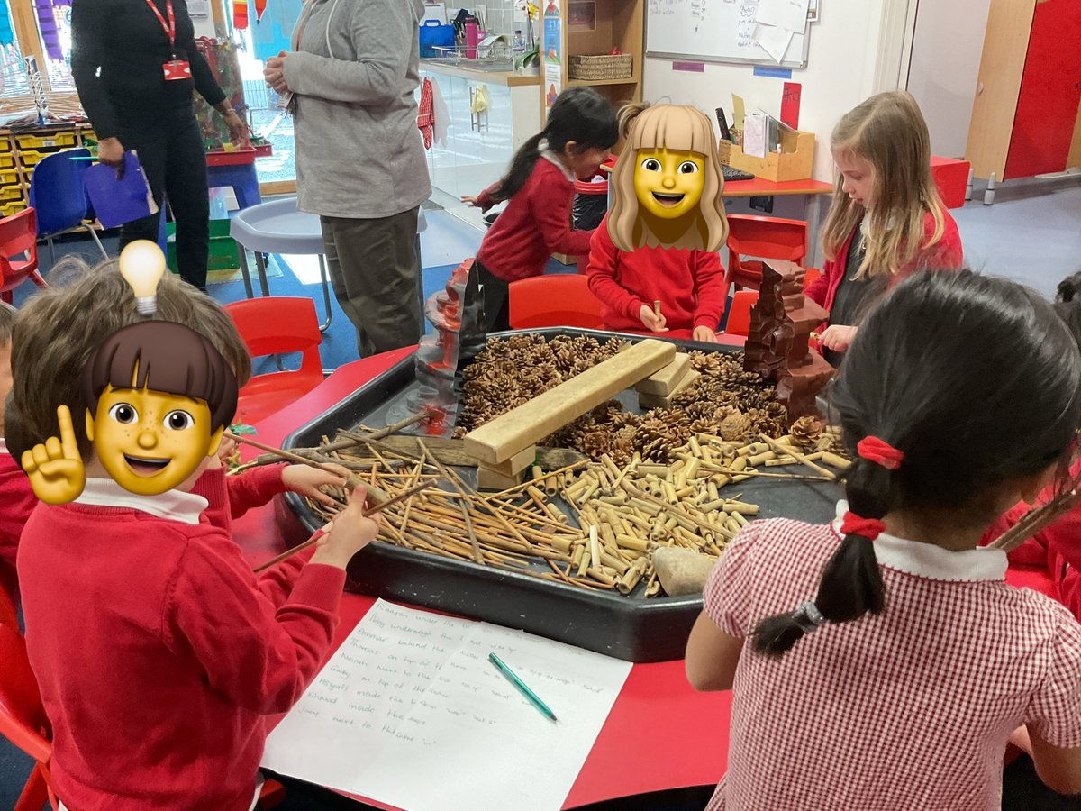 ronaldrosssw19's tweet photo. Our book this week is ‘When a Dragon goes to School’ by #carylhart and #rosalindbeardshaw The Nursery children used positional language to describe where the dragon went next. #neli https://t.co/VIHj4viHz8