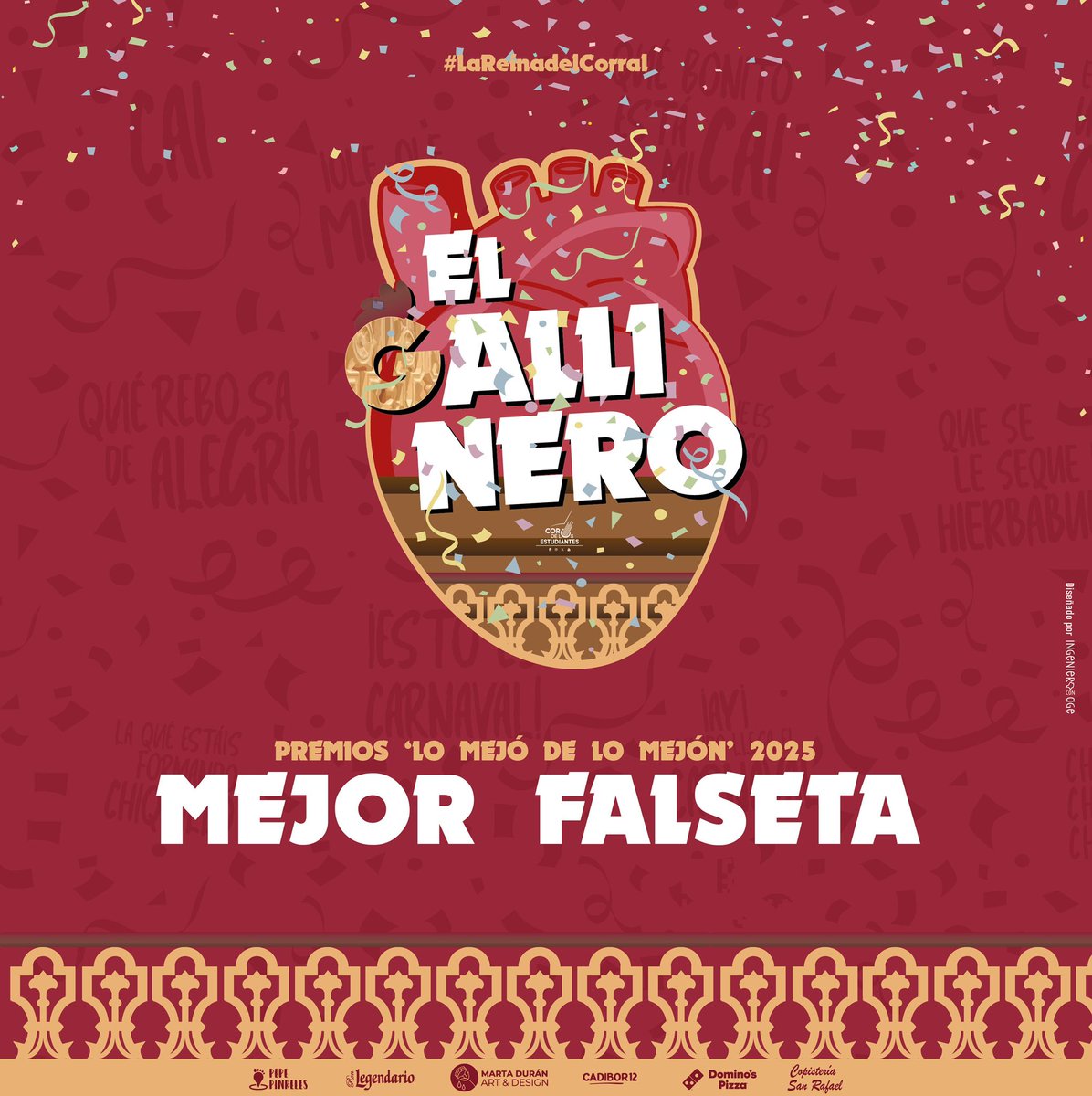 🏆🎭 | #ElGallinero recibe la 𝗠𝗘𝗝𝗢𝗥 𝗙𝗔𝗟𝗦𝗘𝗧𝗔 en los premios Lo Mejó de lo Mejón 2025.

¡Muchas gracias! 🐔 Y enhorabuena al resto de compañeros premiados, más que merecidos 👏🏻 

#LaReinadelCorral #CorodelosEstudiantes