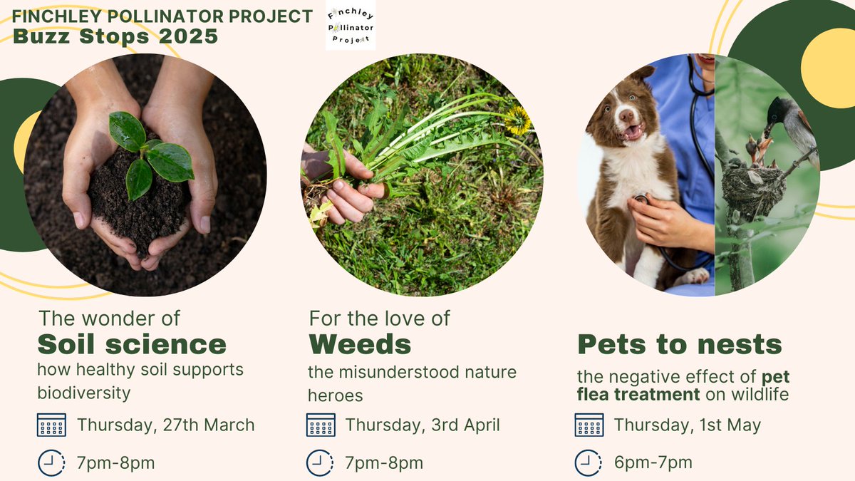 Free webinars:
-  The wonder of #soilscience with horticulturist Deena J Kestenbaum eventbrite.com.au/e/1254466014619
-  For the love of #weeds with horticulturist Deena J Kestenbaum  eventbrite.com.au/e/1255618692309
-  From pets to nests with Dr Cannelle De Montaigu eventbrite.com.au/e/1281095654589