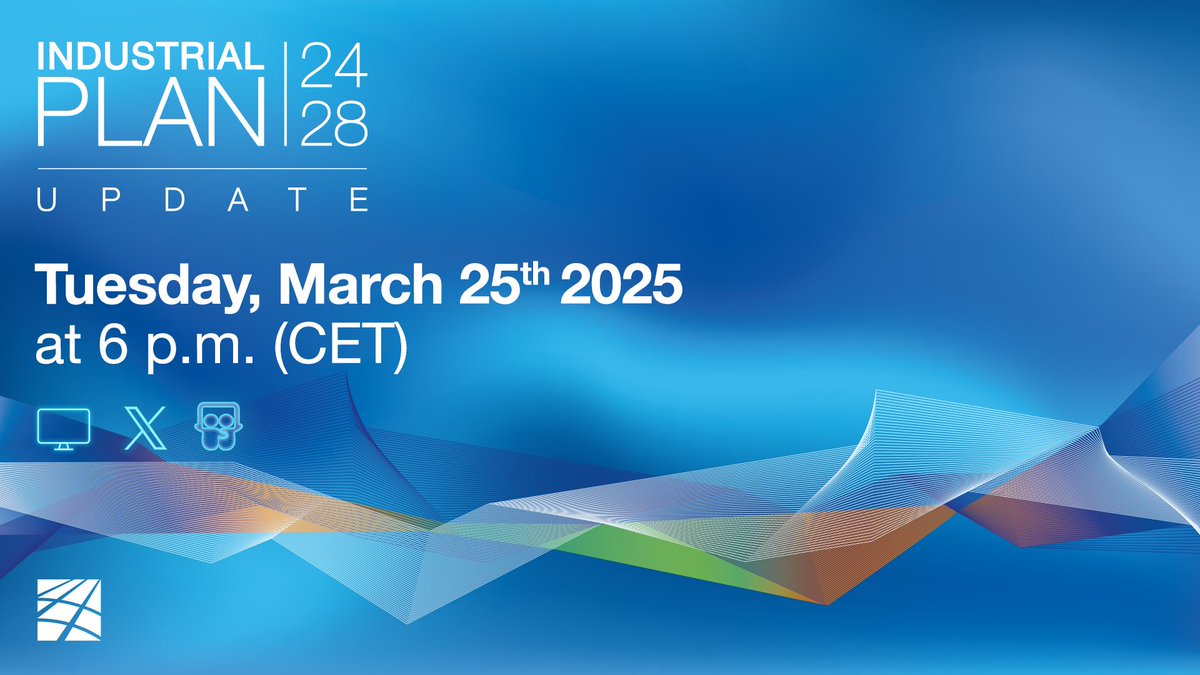 TernaSpA's tweet photo. #25March tune in today for the presentation of #Terna 2024-2028 Industrial Plan #update and #FY2024 consolidated results. Join the live stream, from 6 p.m. (CET).
➡️ https://t.co/KM16nfFZ57

#TernaPlan https://t.co/kjHfvMXLas