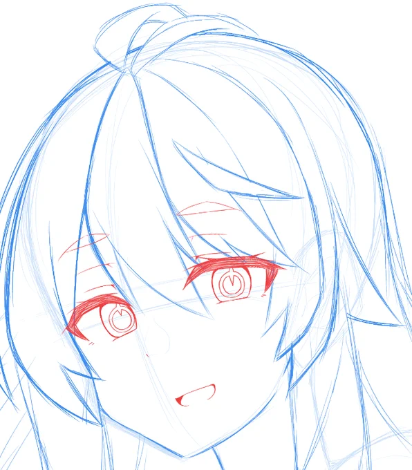 太眉あまり描かないのでバランスが難しい 