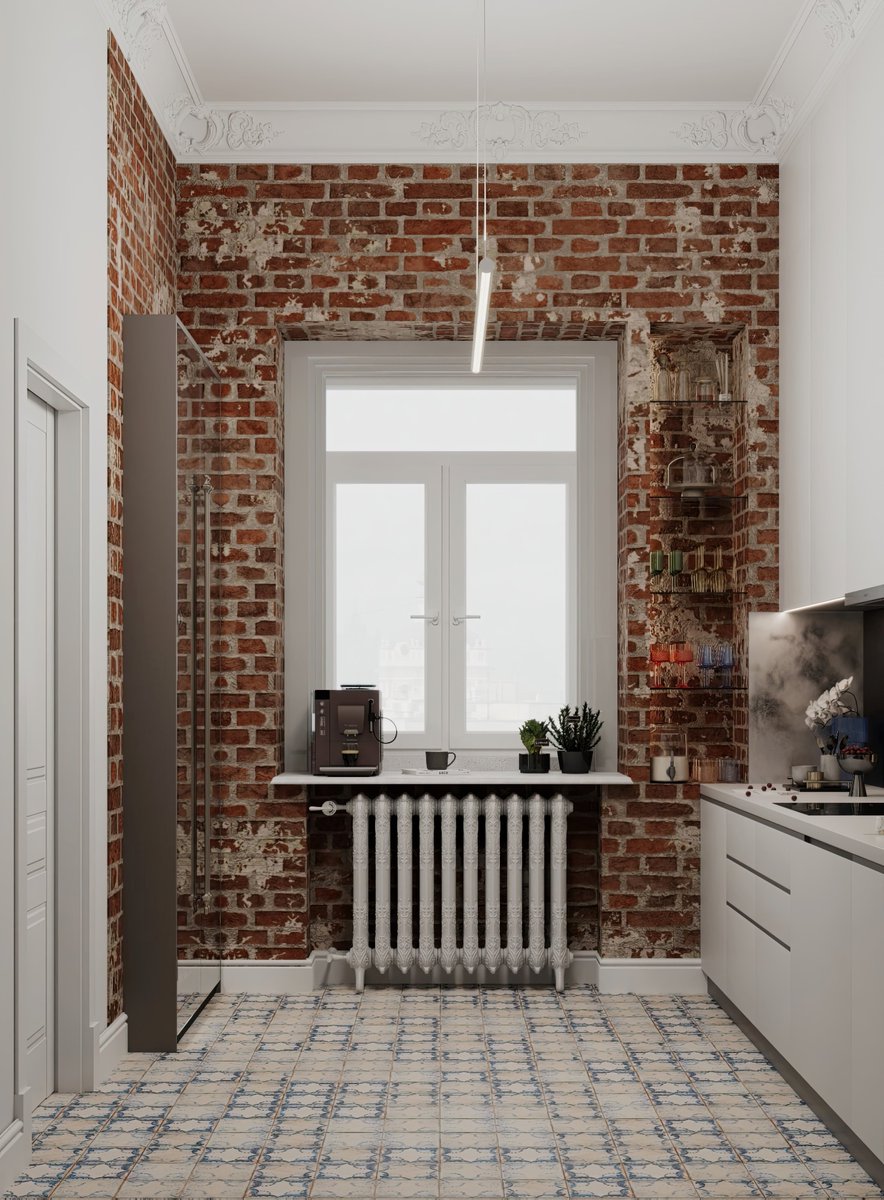 ShopViraRu's tweet image. Где моя полочка с лакомствами? 🐾 В этой кухне всё идеально: кирпич, металл, винтаж… но главное – вкусные кусочки, упавшие на пол! #СтильныйДом #УютнаяКухня
📍 Подробнее о проекте: youtu.be/cfRcuwycIyE
🔗 Заказать проект можно на сайте: eremont.ru