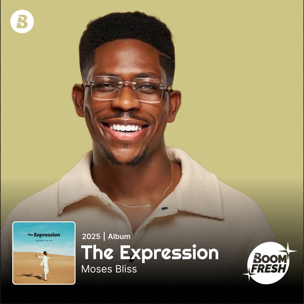 BoomplayNigeria's tweet photo. We are designed to worship God -  IN FULL EXPRESSION !❤️‍🔥❤️‍🔥

 @mosesblisslive latest Album, #TheExpression , will perfectly take you on a soulful journey of hope, faith, and love that resonates from deep within. 🙌🎶

🎧Stream it on #Boomplay
https://t.co/z7qxjznYQW 

#MosesBliss https://t.co/n2I4TpRByw