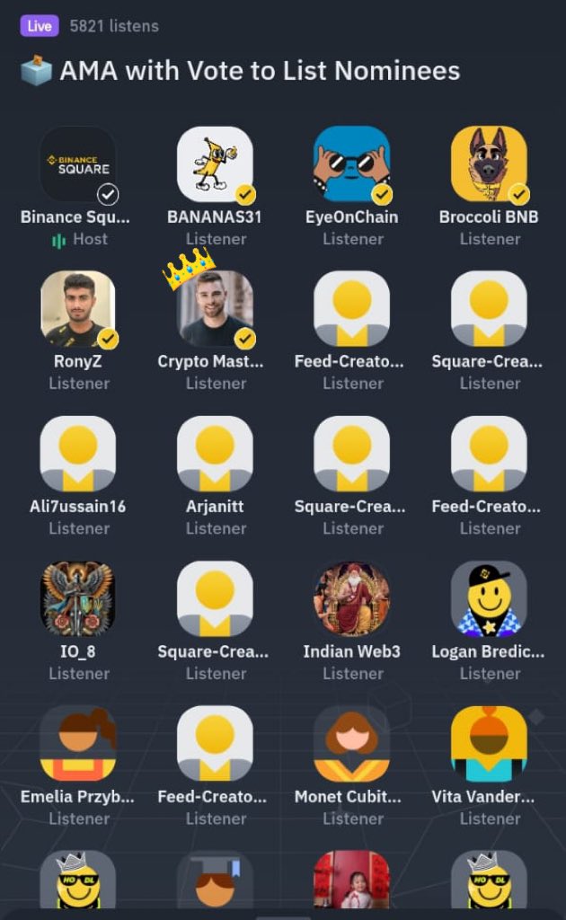 CryptoMaster_07's tweet photo. Tuned in to the “AMA with Vote to List Nominees” hosted by @karin_veri on Binance Square 🔥🎙️

Early insights, strong narratives, and potential hidden gems being discussed 💎
Perfect time to DYOR before the next listing wave hits 🚀

Join in & don’t miss the alpha:

https://t.co/n3By12m4wx

#Binance #VoteToList #CryptoAMA #Altcoins #CryptoGems