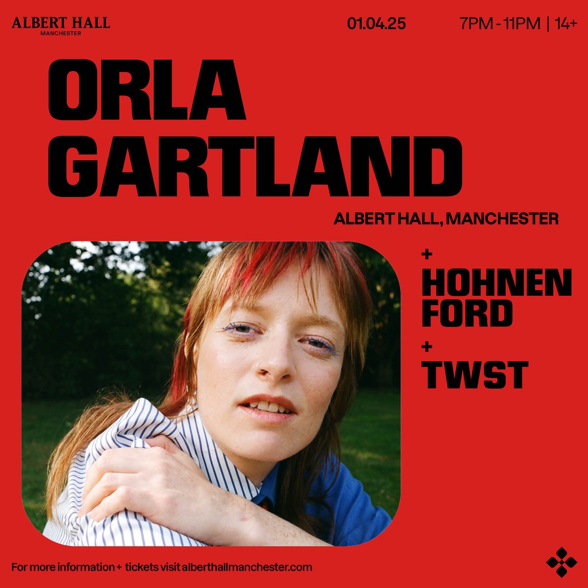 Albert Hall (@alberthallmcr) on Twitter photo 1 WEEK TO GO: Next Tuesday, Irish pop-infused acoustic super-talent <a href="/orlagartland/">orla gartland</a> takes to our stage joined by support from singer-songwriter <a href="/hohnenford/">Hohnen Ford</a> plus Welsh songwriter, vocalist, and producer <a href="/twstwstwst/">twst</a> too!
Tickets: tinyurl.com/OrlaGartland20β¦ 1 WEEK TO GO: Next Tuesday, Irish pop-infused acoustic super-talent <a href="/orlagartland/">orla gartland</a> takes to our stage joined by support from singer-songwriter <a href="/hohnenford/">Hohnen Ford</a> plus Welsh songwriter, vocalist, and producer <a href="/twstwstwst/">twst</a> too!
Tickets: tinyurl.com/OrlaGartland20β¦