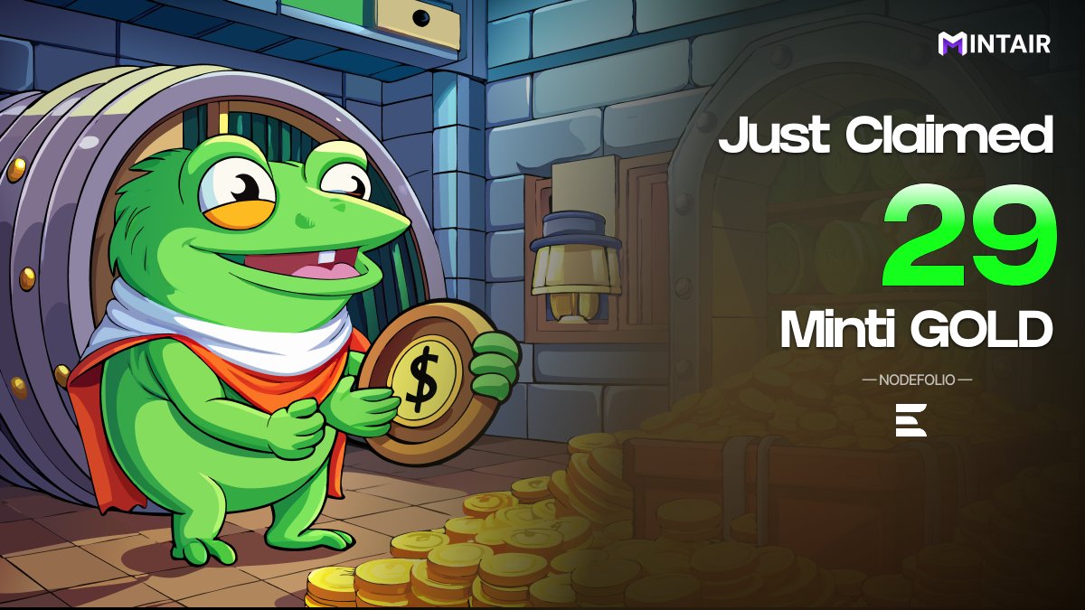 UmohRoland's tweet photo. Just claimed 29 Minti Gold on @mintairxyz!🏆

Every node run, every task completed, it all added to Minti Gold. Ready to claim yours?

Claim Now: https://t.co/ndspoD4xl9 https://t.co/lhPdZHgems