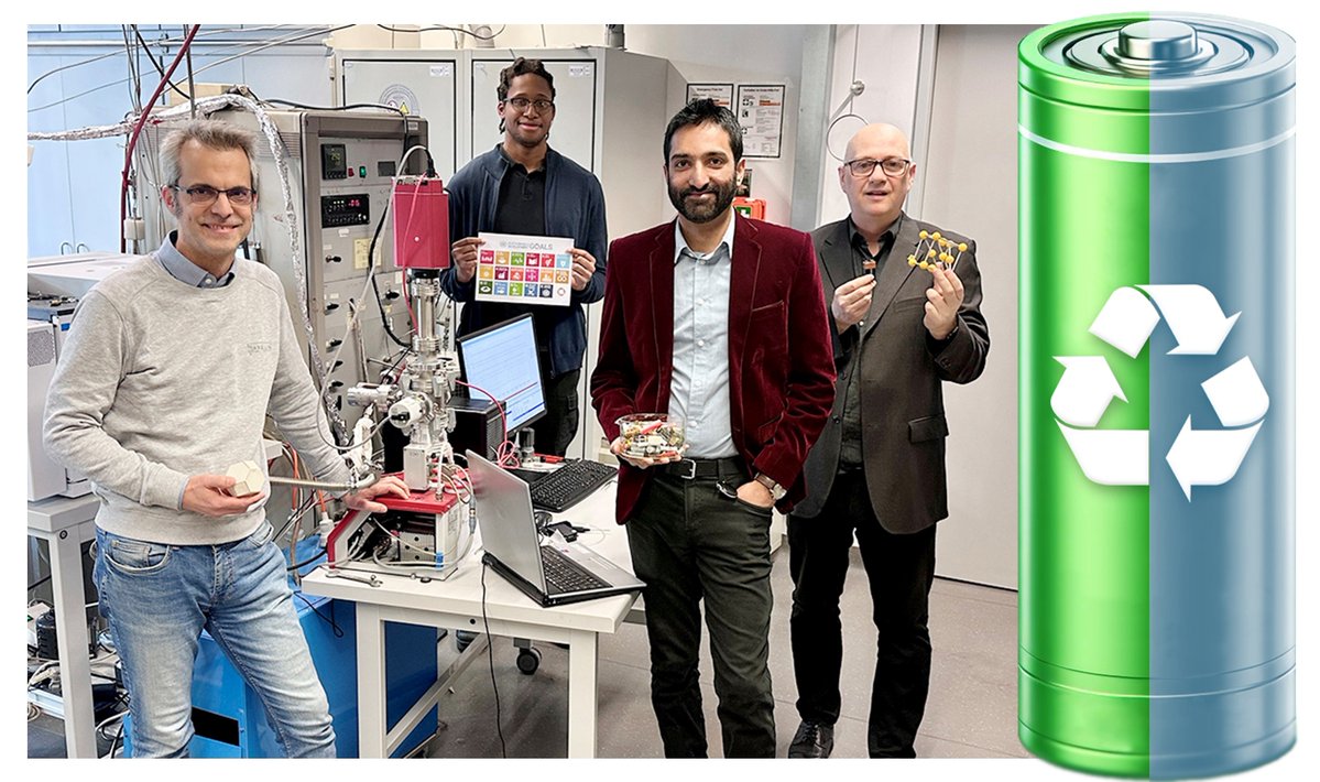 Faculty of Technical Chemistry, TU Wien (@chemistry_tuw) on Twitter photo ♻️<a href="/tu_wien/">TU Wien</a> turns battery waste into fuel!🔋
Prof. <a href="/Rupprechter_Lab/">Rupprechter Lab</a>'s team developed a nanocatalyst from e-waste & foil that converts CO₂ → methane at 250°C.
🔗 doi.org/10.1039/D4GC05…
#GreenChemistry #chemistry_tuw
<a href="/QaisarMaq/">Qaisar Maqbool</a>
<a href="/FWF_at/">FWF</a>, <a href="/TACO_Oxides/">TACO: Taming Complexity in Materials Modeling</a>, <a href="/COE_MECS/">COE_MECS</a> ♻️<a href="/tu_wien/">TU Wien</a> turns battery waste into fuel!🔋
Prof. <a href="/Rupprechter_Lab/">Rupprechter Lab</a>'s team developed a nanocatalyst from e-waste & foil that converts CO₂ → methane at 250°C.
🔗 doi.org/10.1039/D4GC05…
#GreenChemistry #chemistry_tuw
<a href="/QaisarMaq/">Qaisar Maqbool</a>
<a href="/FWF_at/">FWF</a>, <a href="/TACO_Oxides/">TACO: Taming Complexity in Materials Modeling</a>, <a href="/COE_MECS/">COE_MECS</a>