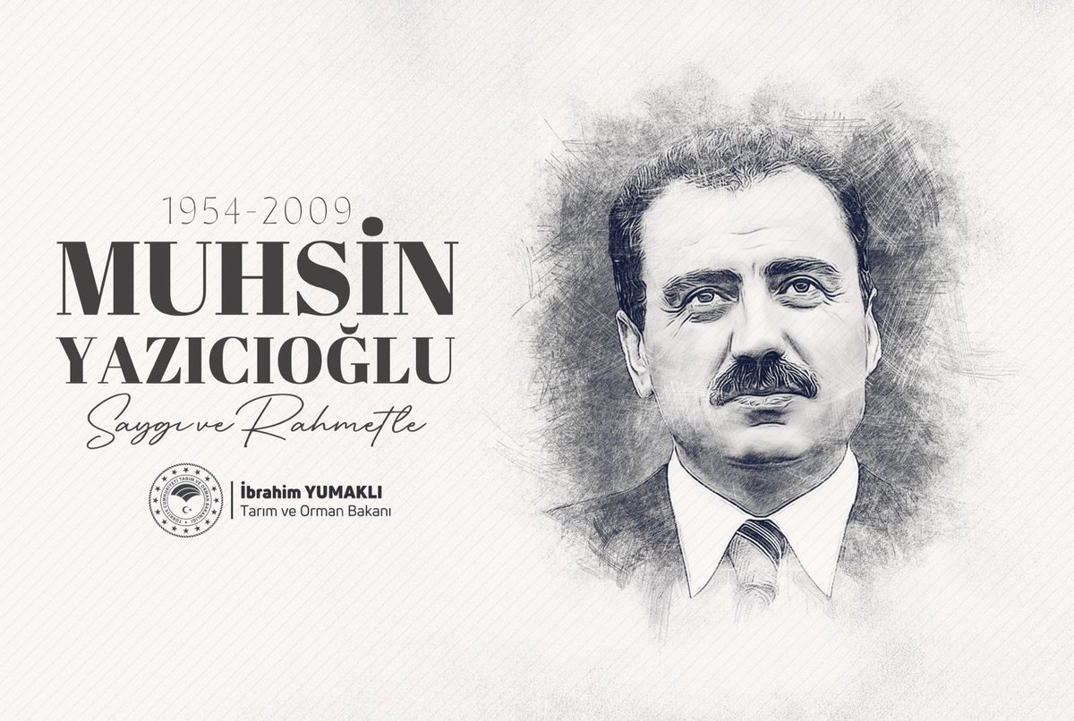 Vatanseverliği ve dik duruşuyla hak ve hakikâtin savunucusu olan Muhsin Yazıcıoğlu'nu vefatının 16'ncı yıl dönümünde rahmetle anıyorum.

Ruhu şad, mekânı cennet olsun.