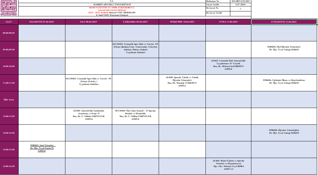 ANTRENÖRLÜK EĞİTİMİ BÖLÜMÜ VİZE SINAV TAKVİMİ YAYINLANDI !
Detaylı bilgi için artuklu.edu.tr/tr/beden-egiti…
