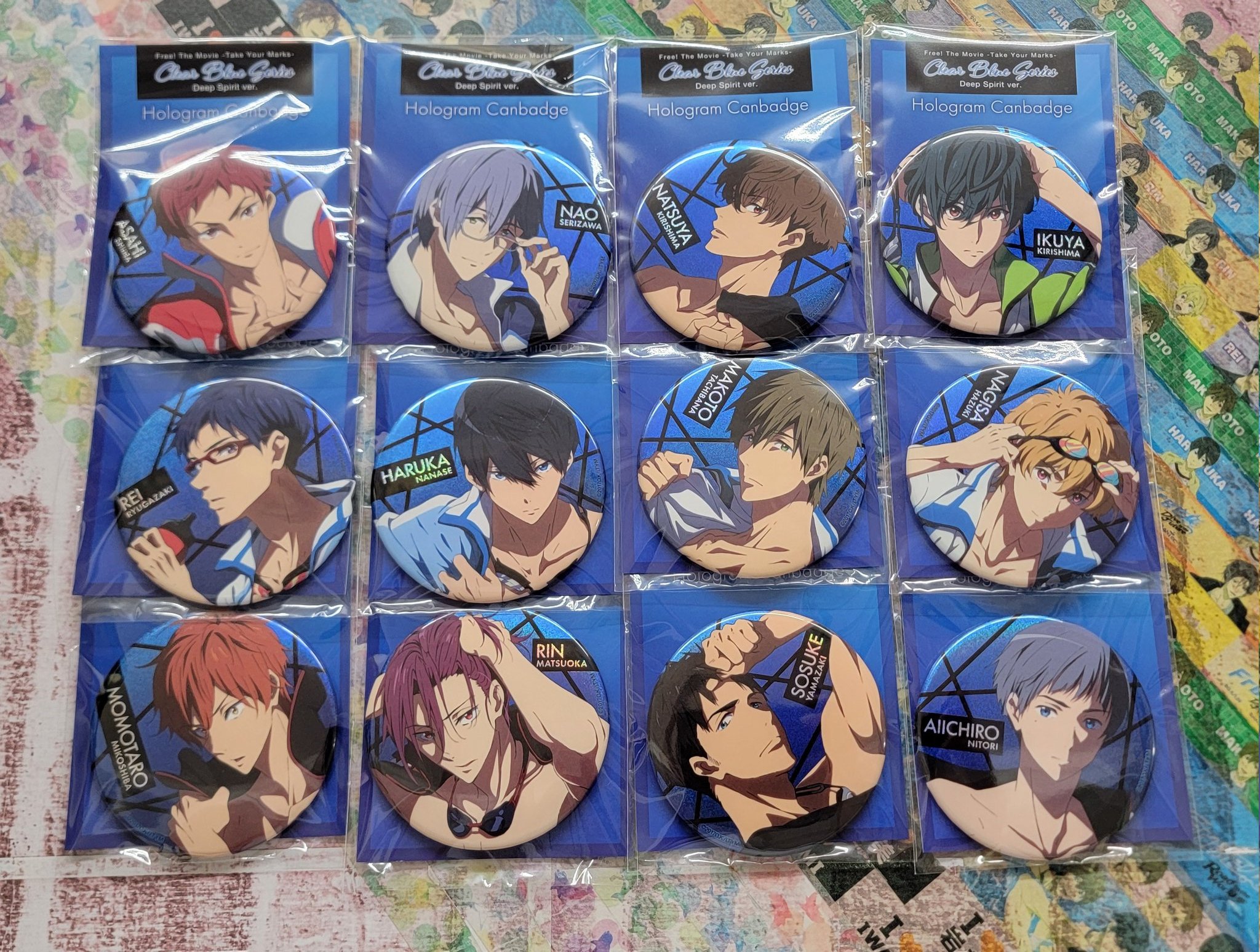 Free!　Brand! New! Future!　ホログラム缶バッジセット Free!Brand! New! Future!ホログラム缶バッジセット