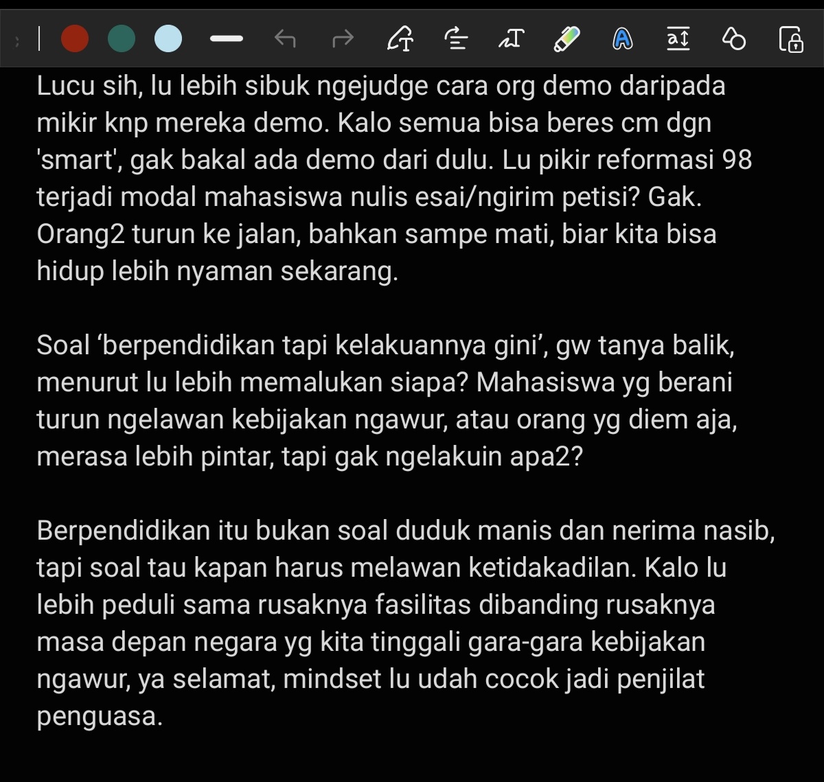 tidaklvcv's tweet photo. @azzlyzaa Bales gini nder biar kicep https://t.co/ALOeQ9FqqF
