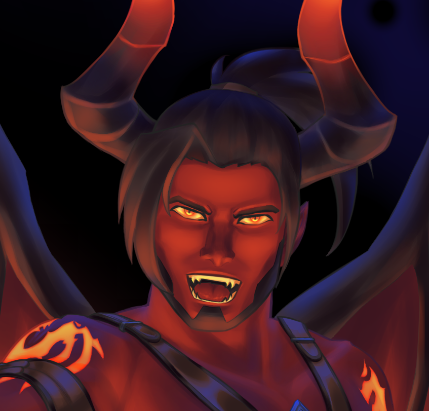 I got new art program (clip studio paint) and I got infernal contracts :v