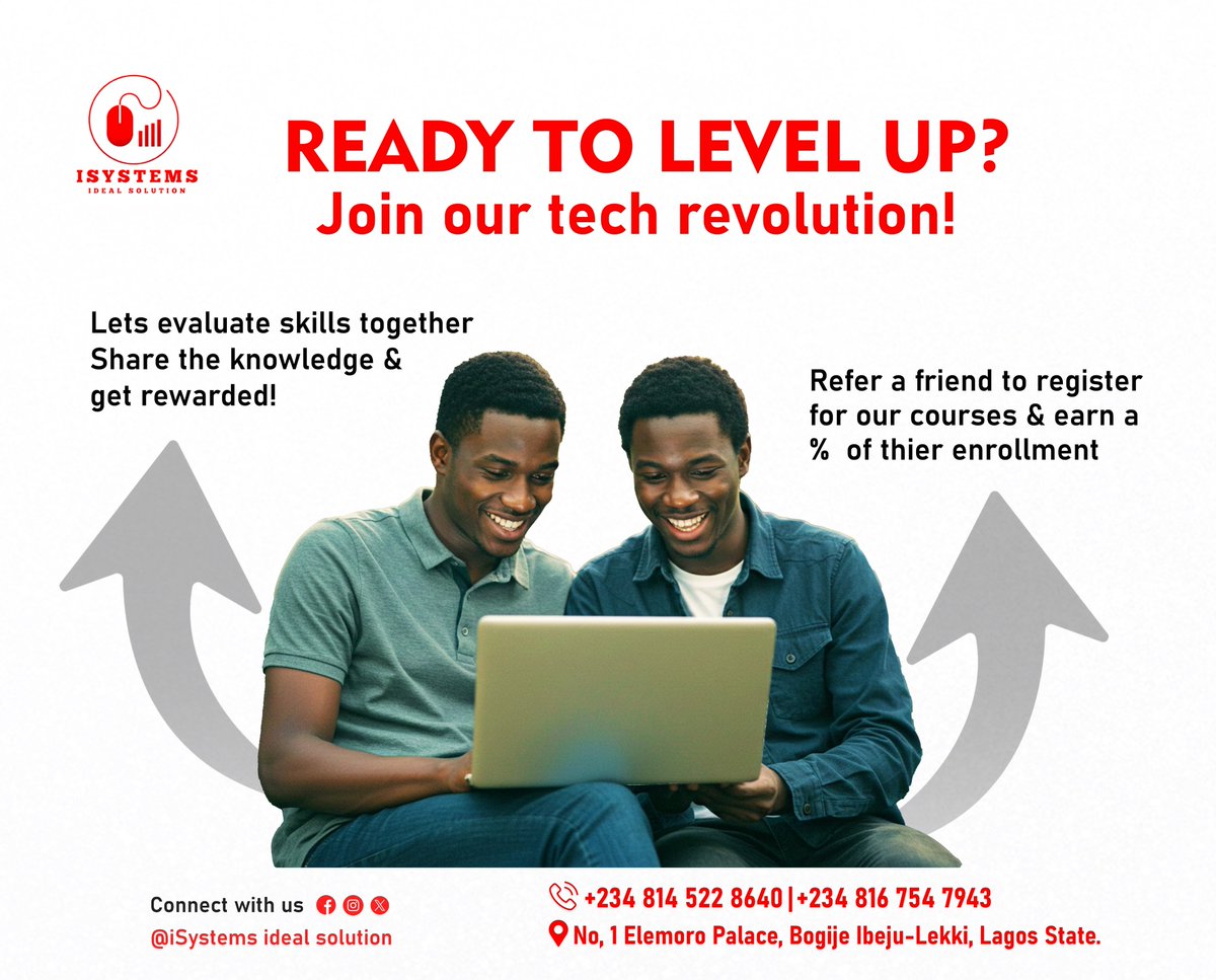 isystemideals's tweet photo. 🚀 READY TO LEVEL UP? Join our tech revolution!

📚 Learn, Share, and Earn!
✅ Evaluate your skills and grow together.
✅ Refer a friend &amp; earn a percentage of their enrollment.
#30DaysRantChallenge https://t.co/CiVBdlCldQ