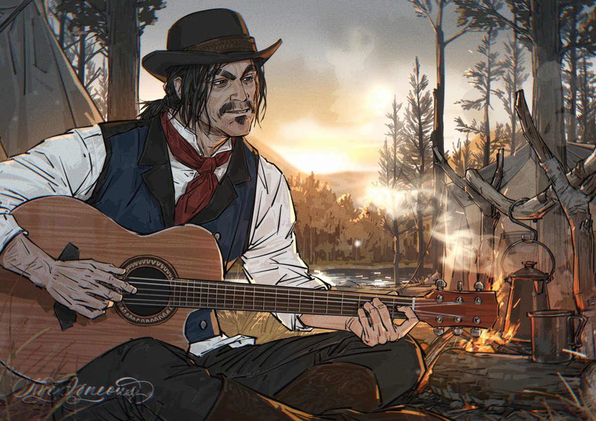 nye_igneous's tweet image. #JavierEscuella #RedDeadRedemption2 只要哈维尔还在唱歌，就觉得日子还能过下去