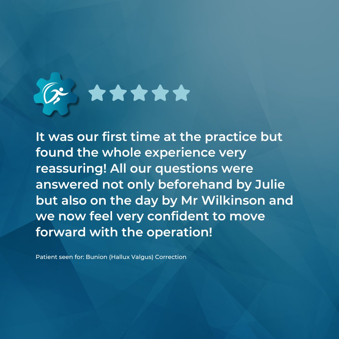 This wonderful review highlights the care and reassurance provided by our team, from initial consultation to the day of surgery. 

💬 Want to read more experiences or leave your own review? Visit our Doctify page: doctify.com/uk/practice/co…