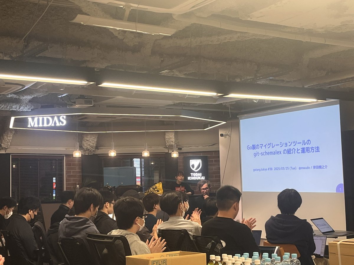 #golangtokyo 始まりました！