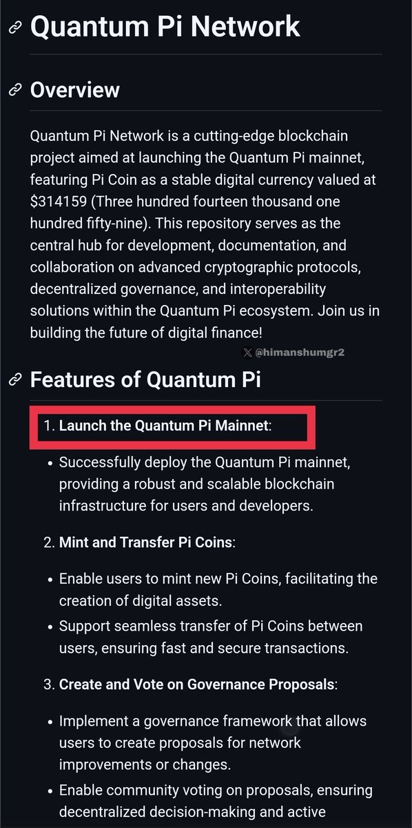 wangli96772324's tweet photo. #PiNetwork #QuantumPi Mainnet will launch soon!
Believe it, the PiNetwork’s full mainnet will be called #QuantumPi Mainnet, launching at 1 Pi = $314,159.
A game-changer in DeFi, cryptographic security, & interoperability.
The revolution begins soon💜
@PiCoreTeam
#Picoin https://t.co/nUQ0yNskgz