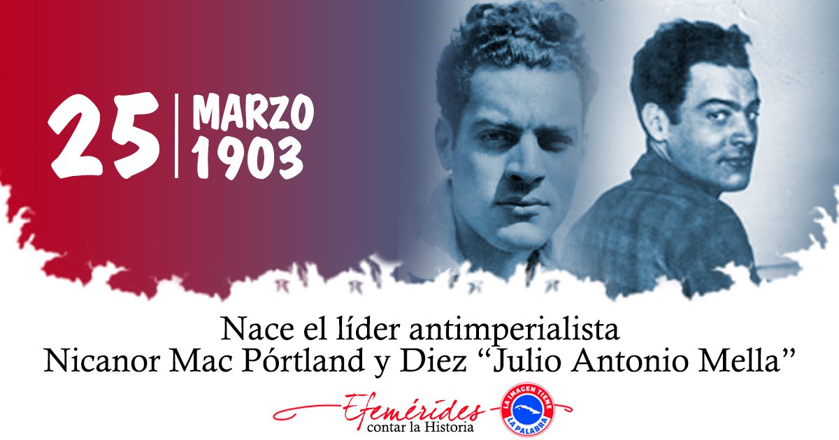 "Muero por la revolucion"  y fue fecunda su obra, cuando lo asesinaron a sus 25 años, ya habia cofundado la FEU  y  el PCC, tambien publicaciones como Juventud y El libertador

#Mella
# CubaViveEnSuHistoria