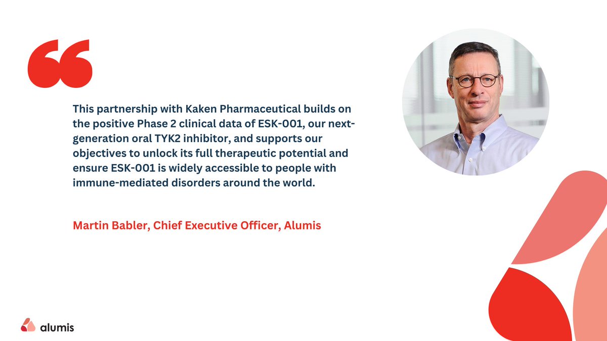 Today, we announced a collaboration and licensing agreement with Kaken Pharmaceutical, a dermatology leader with significant reach and expertise in the Japanese market, for ESK-001 for dermatology indications in Japan. Learn more about the deal here: bit.ly/4j51CEN $ALMS