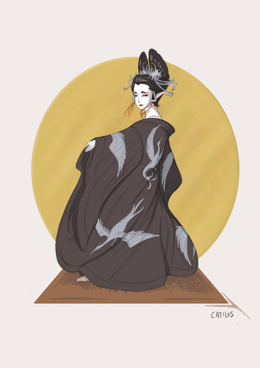 A cunning and charming sun elf tayu from our games in Theomachy! 

Also, late pledges are available for Cute Creatures Compendium 2! kickstarter.com/projects/catil…