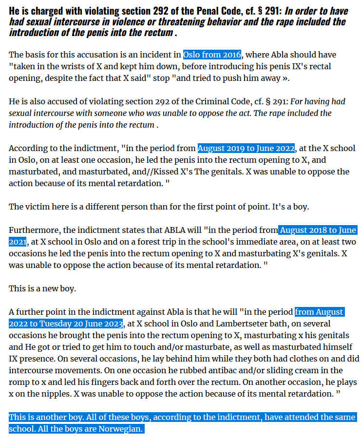 KeithMichi18474's tweet photo. Details of the investigation into the sodomy of children by Samat Abrar at a special school in Oslo. After reading these reports, do you still believe that the World Uyghur Congress can contribute to human rights?
@UyghurCongress  @AHakimIdris  @IlhamTohtiInit1  @RFA_UyghurNews https://t.co/bgmEhdKRtY