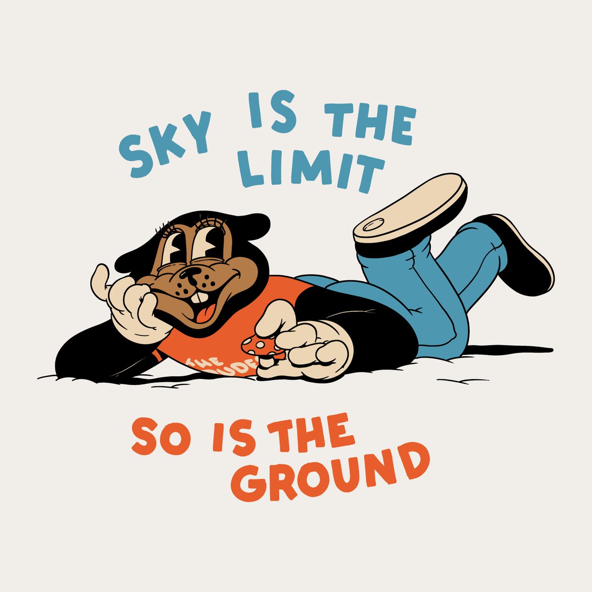 When in doubt just lie down. Once you're on the ground you can't fall any further.

'Limits', part of our Spring 25 collection.

dudes-factory.com/products/limit…