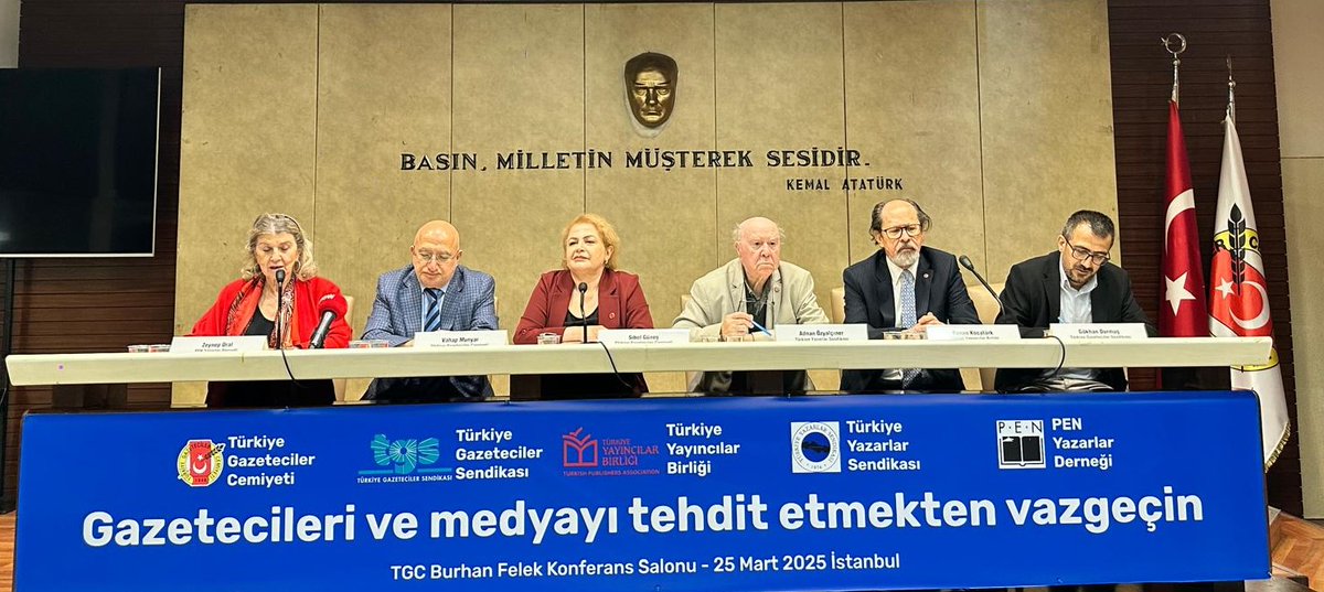 TGC, TGS, TÜRKYAYBİR, TYS, PEN Türkiye iktidara çağrı yaptı
“Gözaltındaki gazetecileri serbest bırakın”

AÇIKLAMA: tgc.org.tr/18-slider/4920