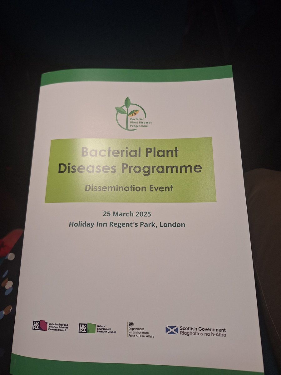 🧵We've come fill circle. In 2019, there was a town hall meeting in Regent's Park to launch a funding call from a new Bacterial Plant Diseases programme. Nearly 5 years later, we are at the same hotel for the final projects' feedback session!