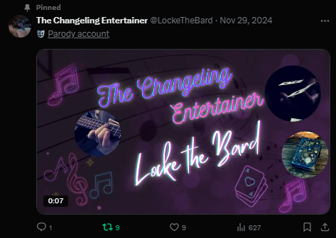 // On my quest to even out people's pinneds in the name of prince Orpheus!