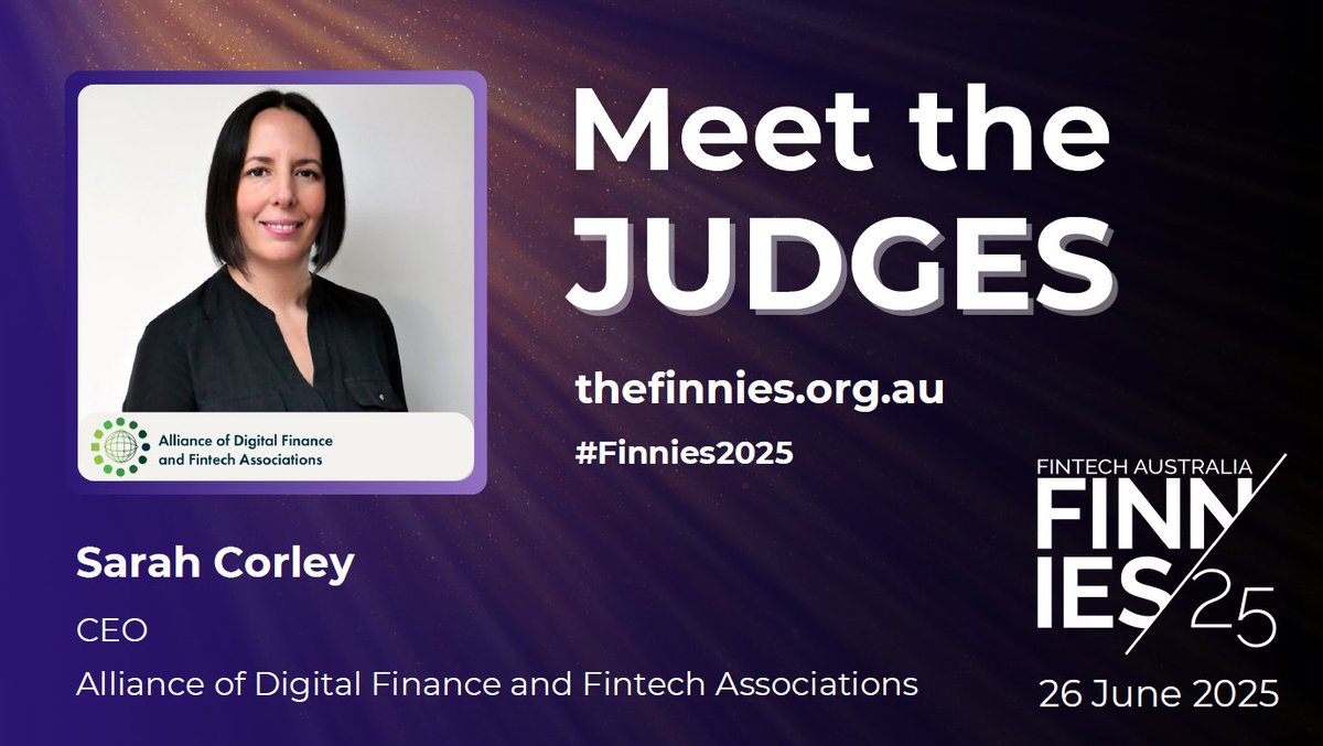 Alliance of Digital Finance & Fintech Associations (@alliancedfa) on Twitter photo 🚀 Exciting News - Our CEO is on the judging panel for The Finnies 2025—Australia’s most prestigious fintech awards📢 Deadline Extended: Submit your entries by Friday, 28 March 2025, 10 PM AEDT <a href="/FinTechAus/">FinTech Australia</a> thefinnies.org.au 🚀 Exciting News - Our CEO is on the judging panel for The Finnies 2025—Australia’s most prestigious fintech awards📢 Deadline Extended: Submit your entries by Friday, 28 March 2025, 10 PM AEDT <a href="/FinTechAus/">FinTech Australia</a> thefinnies.org.au