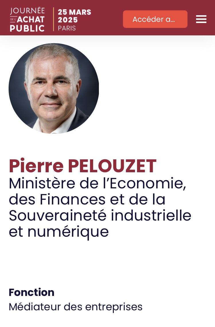 Très heureux d’intervenir cet après-midi ds la Journée de l’#AchatPublic organisée par <a href="/Lagazettefr/">La Gazette des communes</a> et <a href="/Le_Moniteur/">LeMoniteur</a> 
Thème : « Délais de paiement : comment les réduire ? » avec V. #Huygues <a href="/CoeurdeFlandre/">Coeur de Flandre</a> et C. #Roux <a href="/FNTP_info/">Les Travaux Publics</a> 

journee-achat-public.eventmaker.io/programme/6763…