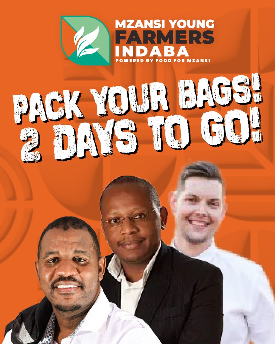 2 days to go!🚀
💰 Need funding for your farm, but also want to grow your business sustainably? At the 2025 Mzansi Young Farmers Indaba, we’re diving deep into securing grants, loans, retail partnerships, and much more!
🎟️ quicket.co.za/events/303595-…