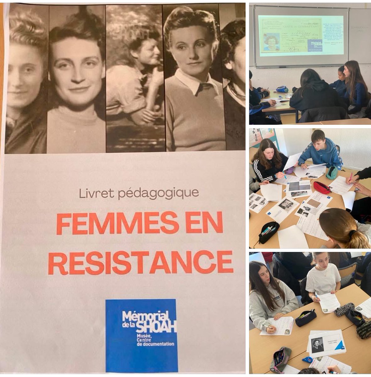 Veronique Triaille (@vtriaille) on Twitter photo « Femmes en résistance », un bel atelier animé par le <a href="/Shoah_Memorial/">Mémorial de la Shoah</a> au <a href="/Clg_MatisseNice/">Collège Matisse Nice</a> pour rappeler l’engagement au féminin dans les combats pendant et après la seconde guerre mondiale.<a href="/AlpesMaritimes/">alpesmaritimes</a> <a href="/AcademieNice/">Académie de Nice</a> #DevoirdeMémoire #histoire #parcourscitoyen « Femmes en résistance », un bel atelier animé par le <a href="/Shoah_Memorial/">Mémorial de la Shoah</a> au <a href="/Clg_MatisseNice/">Collège Matisse Nice</a> pour rappeler l’engagement au féminin dans les combats pendant et après la seconde guerre mondiale.<a href="/AlpesMaritimes/">alpesmaritimes</a> <a href="/AcademieNice/">Académie de Nice</a> #DevoirdeMémoire #histoire #parcourscitoyen