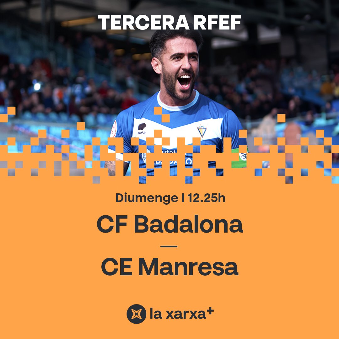 🔜 Demà al futbol de l'#EnjocTV (12.25h)...

⚽ <a href="/cfbadalonasad/">CF Badalona SAD Oficial</a> 🆚 <a href="/Cemanresa1906/">CE Manresa</a> 

❤ Passió pel #futbolcat!

📺💻📱📡 A <a href="/laxarxames/">La Xarxa+</a>!
#TerceraRFEF