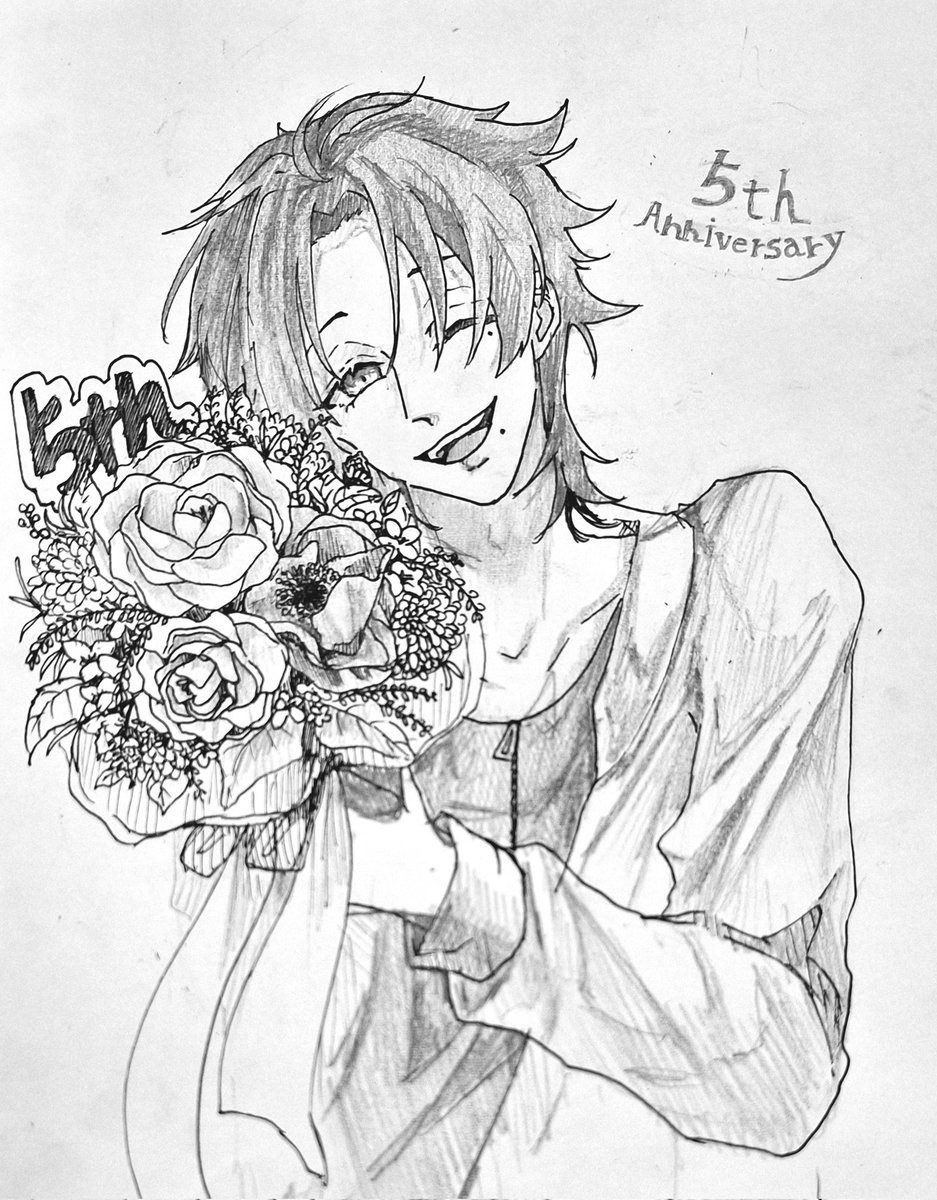 #ヒプマイイラスト
#ヒプマイファンアート
#山田二郎
ヒプノシスマイク -Alternative Rap Battle-
5周年おめでとうございます！🎉
ということで、二郎君を描きました～