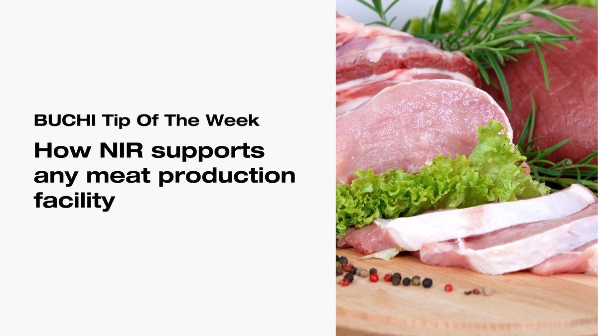 BuchiUK's tweet image. In this week's #BUCHITip 💡find out how to quickly and non-destructively analyse meat composition, ensuring optimal parameters, minimising waste, and optimising yield. Read tip. 👇
ow.ly/1QKy50Vlrqk

#TipOfTheWeek #MeatAnalysis #FoodTech