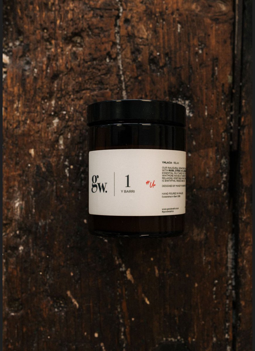 Each candle is named and designed on places across Wales from #Conwy to #YBarri Choose your favourite natural fragrance or place in Wales knowing each candle helps improve lives in each local community  goodwash.co.uk/product/candle/