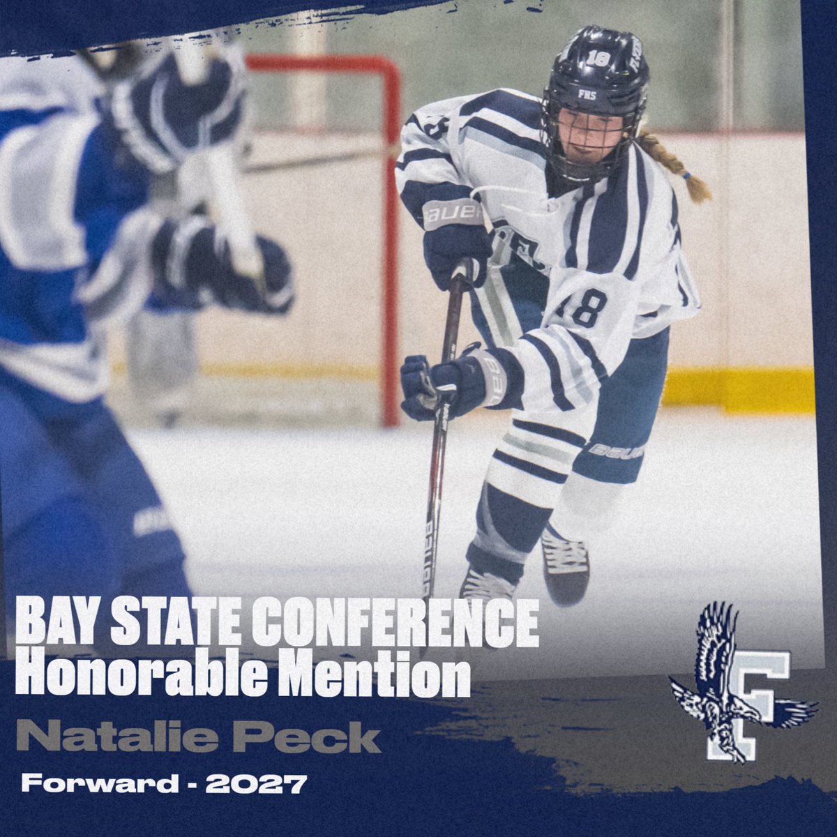 Congratulations to sophomore Echo Yale and sophomore Natalie Peck, who were recognized by the Bay State Conference for their efforts this year!