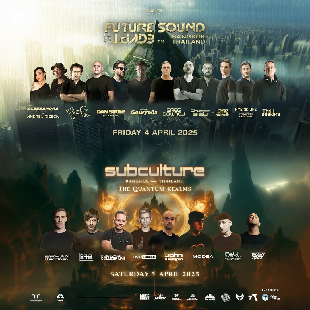 kennyfukuoka's tweet image. 来週末、タイ🇹🇭の
TRANCE WEEKに行かれる方は
いらっしゃいませんか？😳

フェスだけじゃなくていろいろ回りたい✈️
#FSOE #subculture