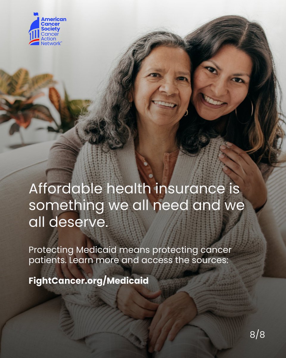 Save and share these posts to help spread the word about why #Medicaid is critical in the fight against cancer. (3/3)