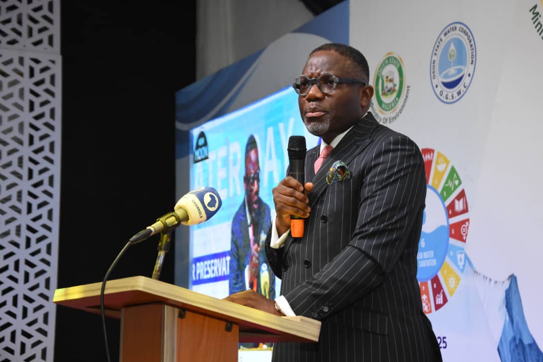 CEAOGUNSTATE's tweet image. The Chief Economic Adviser and Hon. Commissioner for Finance, Mr. Dapo Okubadejo, representing the Governor, Prince Dapo  Abiodun, at the OGUN STATE WATER DAY CELEBRATION, 2025 themed 'GLACIER PRESERVATION: SYNERGIES FOR A RESILIENT WATER FUTURE.'